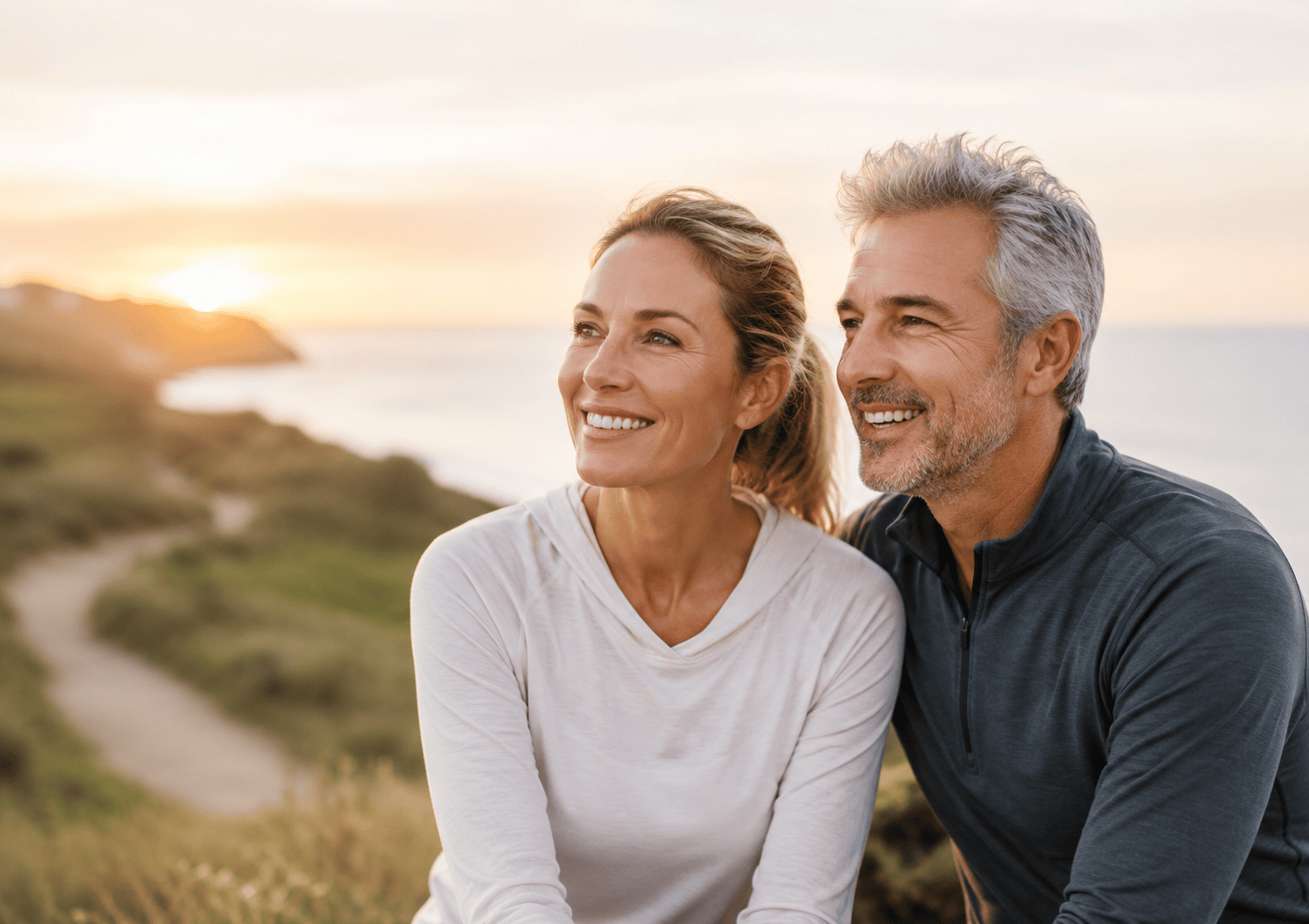 Health couple in their 50s